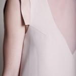 Nude leather sleeve top